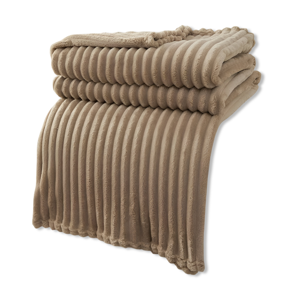 Cozy Plaid Fleece Throw Blanket Soft and Warm
