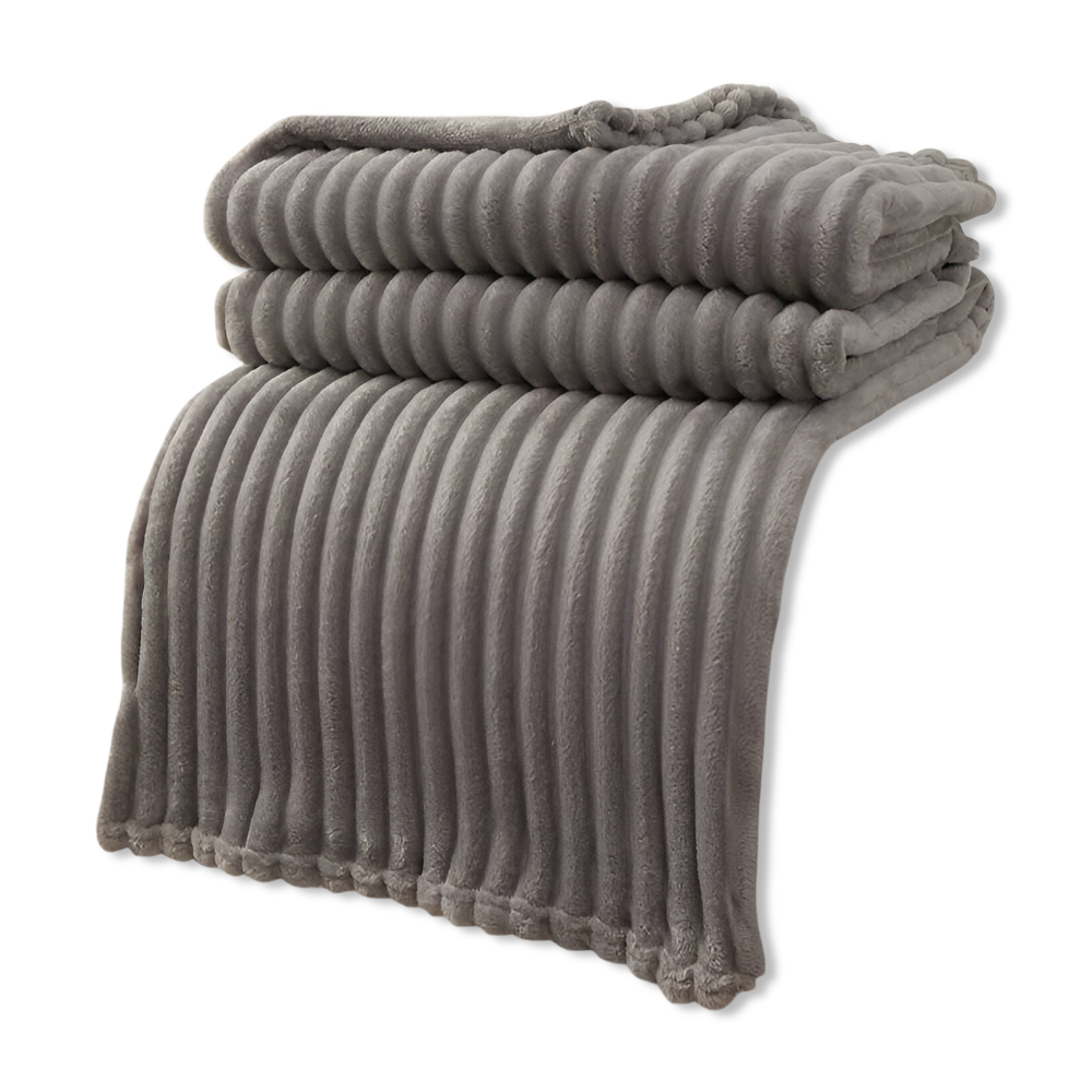 Cozy Plaid Fleece Throw Blanket Soft and Warm