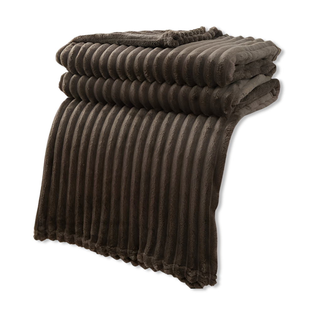 Cozy Plaid Fleece Throw Blanket Soft and Warm