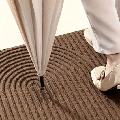 Stylish Absorbent Doormat with Curved Design – Non-Slip Front Door Mat for Elegant Indoor and Outdoor Use 8