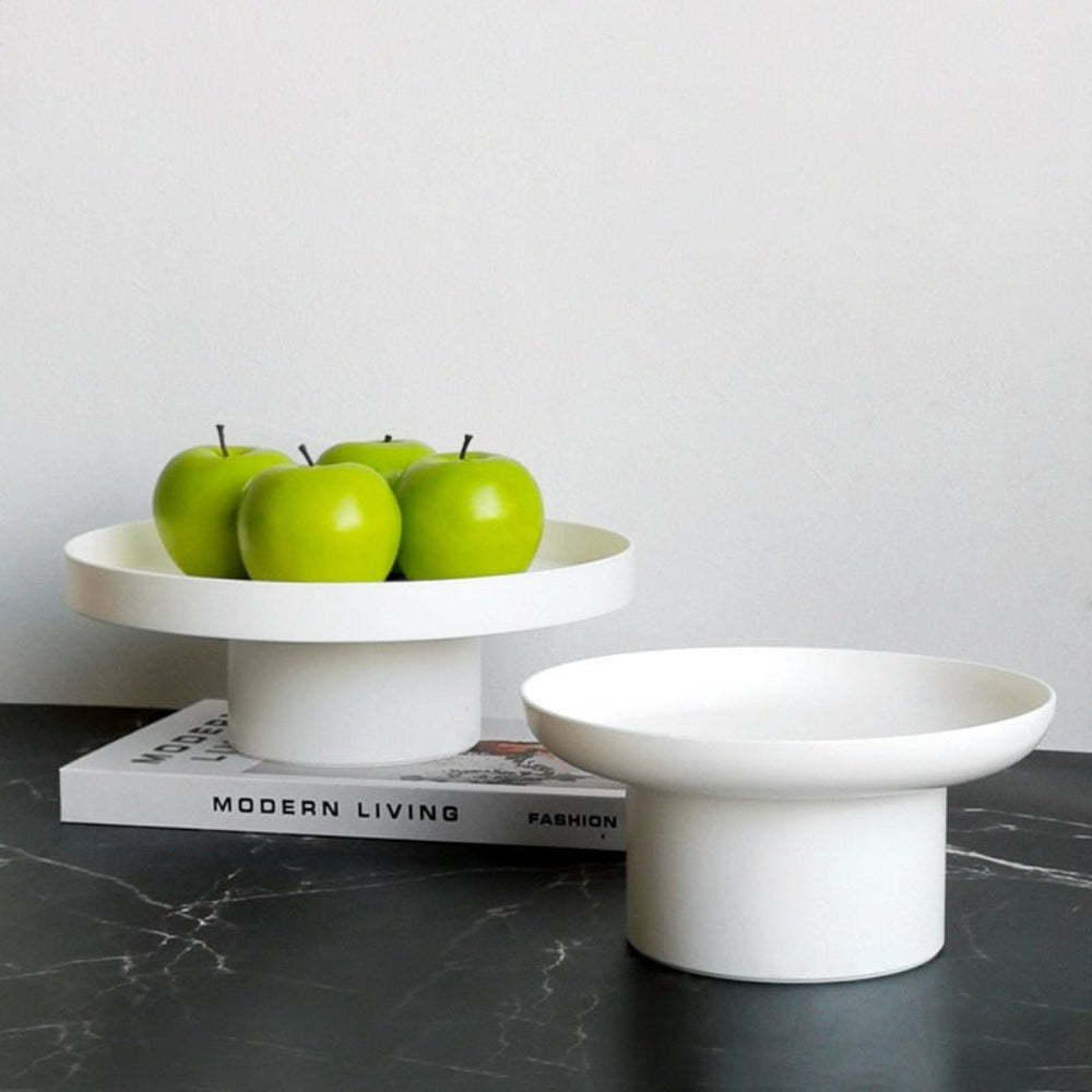 Stylish Round Acrylic Serving Tray - Nordic Design for Home Storage, 20cm & 26cm Options, Versatile Use for Food, Drinks & Decor 2