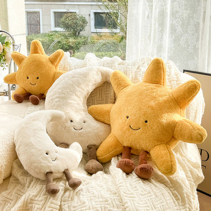 Sun and Moon Decorative Pillows Set – Soft Throw Pillows for Couch and Bed, Unique Cosmic Design 4