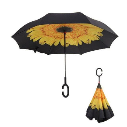 Waterproof Automatic Compact Reverse Umbrella