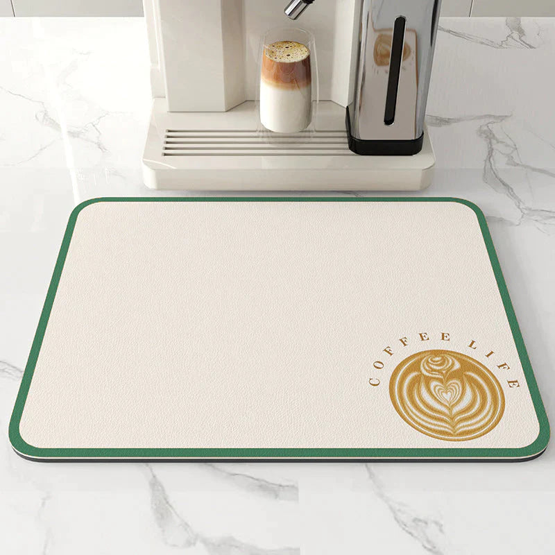 Super Absorbent Kitchen Mat - Durable PVC Dish Drying Mat for Clean Work Surfaces 1