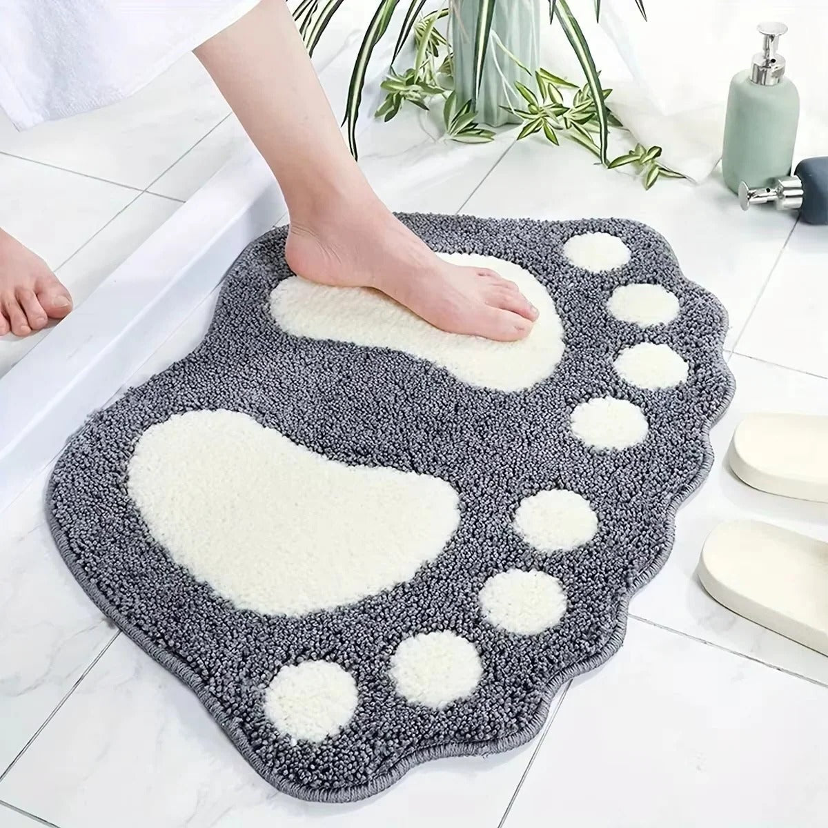 Soft Grip Microfiber Bath Mat for Bathroom Safety - Halri