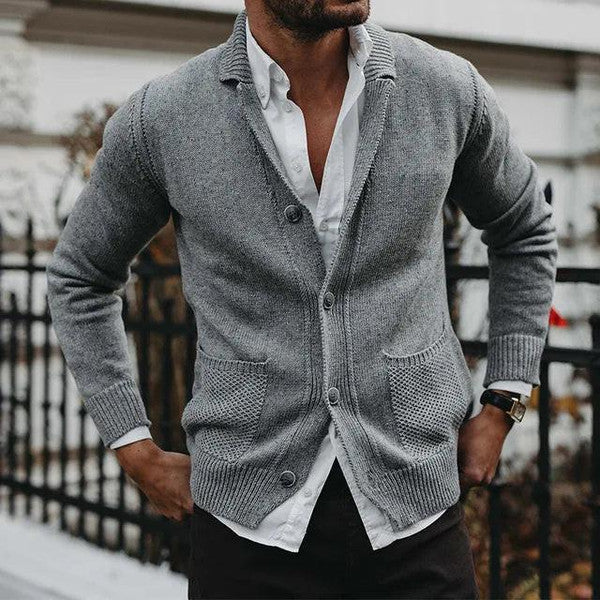 Classic Pocket Cardigan Sweater