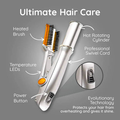Dual Function Spin Hot Hair Straightening Brush