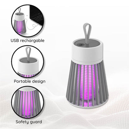 Compact USB Powered Mosquito Killer Lamp with LED Light