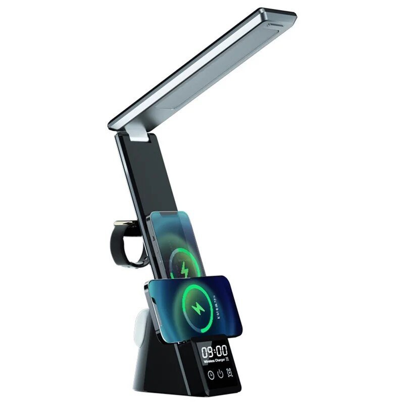 Versatile 5-in-1 Desk Lamp with Wireless Charger - Halri