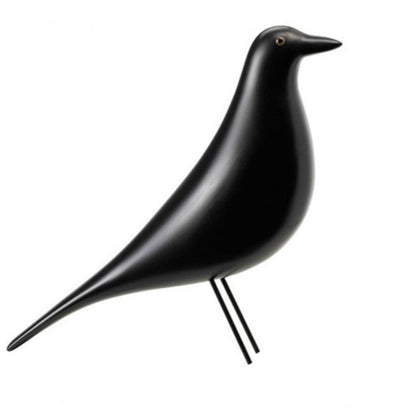 Black Bird Resin Desk Figurine Home Decor Accent