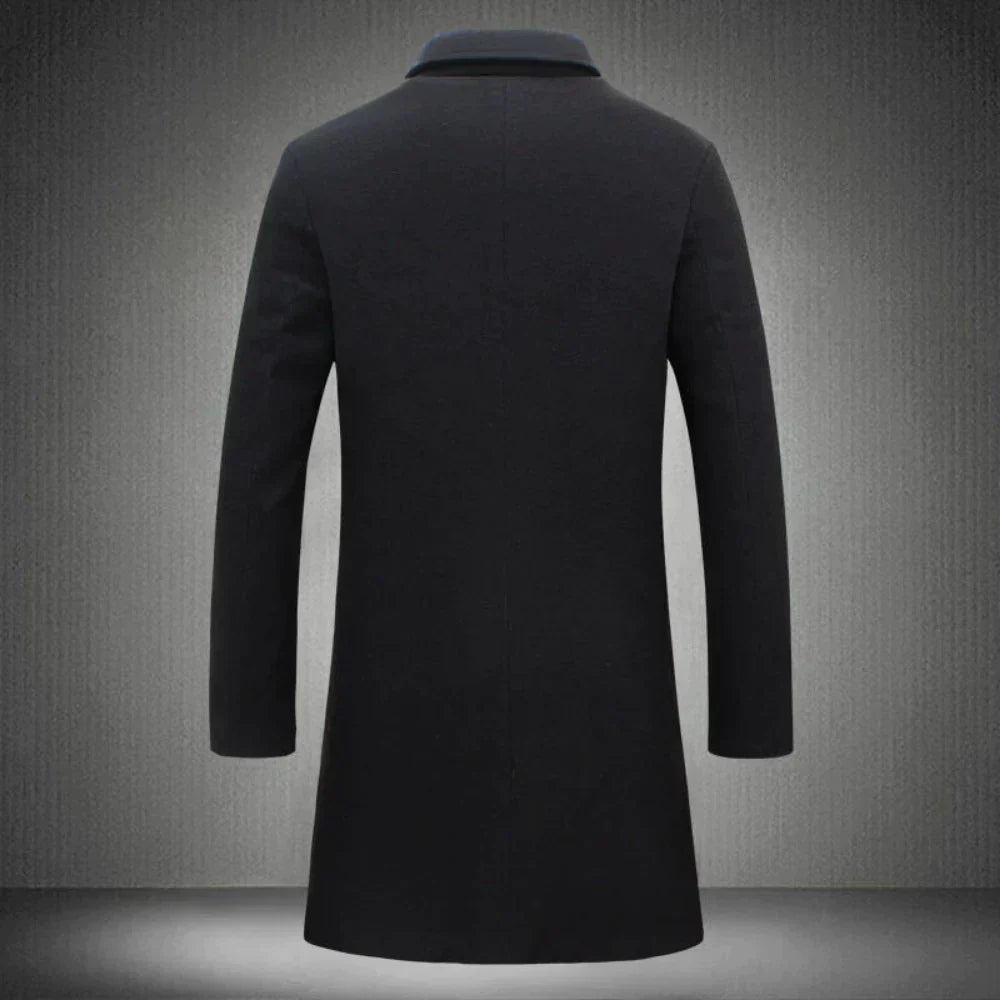 Warm Mens Wool Mix Winter Coat