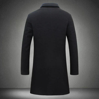 Warm Mens Wool Mix Winter Coat