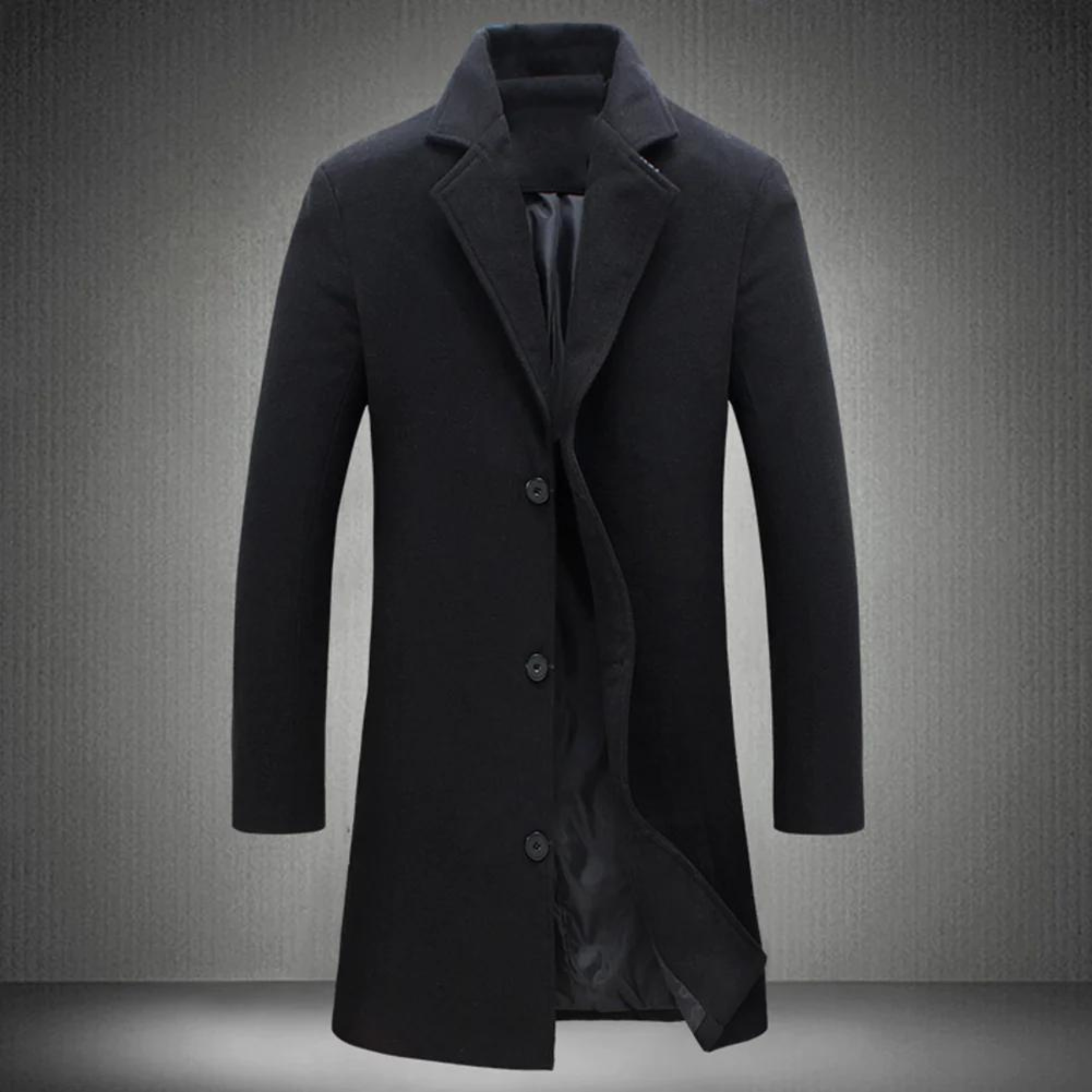Warm Mens Wool Mix Winter Coat - Halri