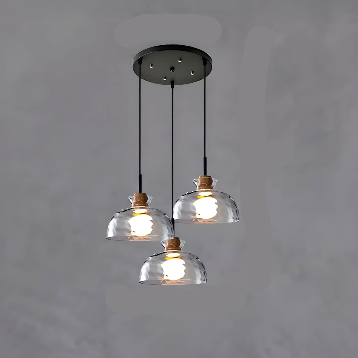 Elegant Glass Chandelier Lamp