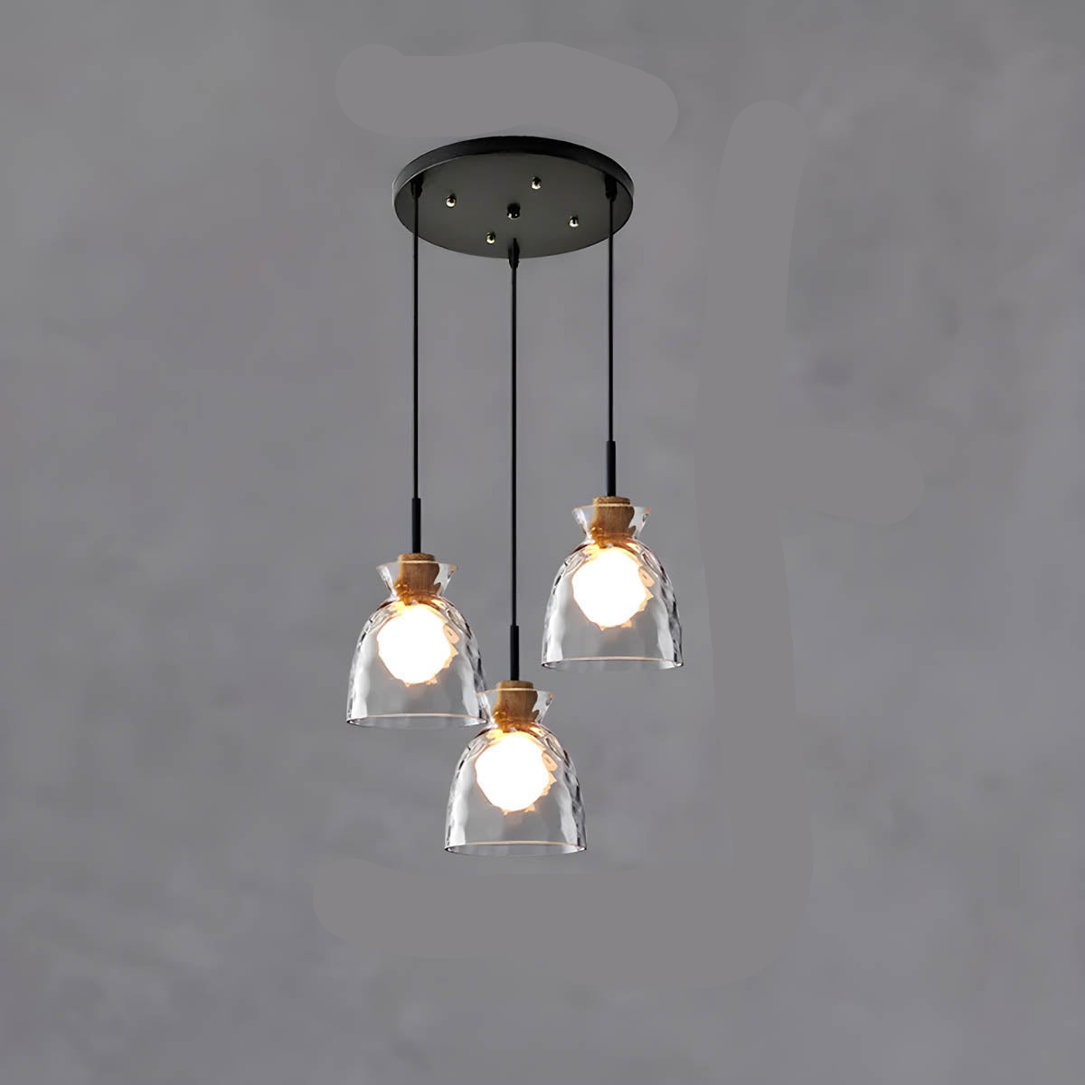 Elegant Glass Chandelier Lamp