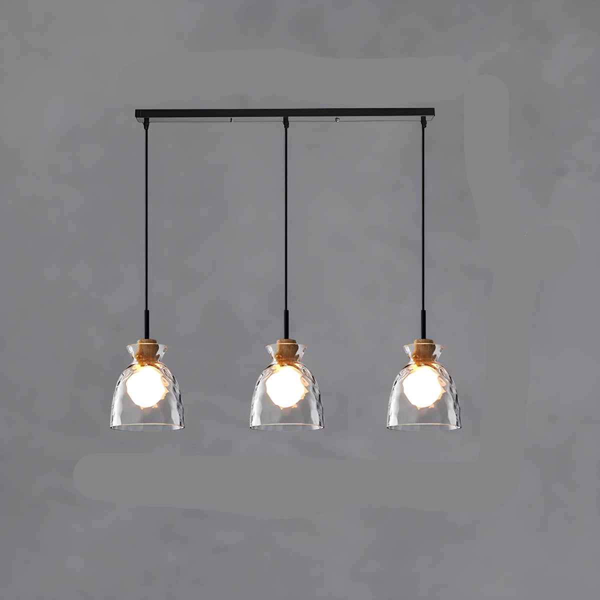 Elegant Glass Chandelier Lamp