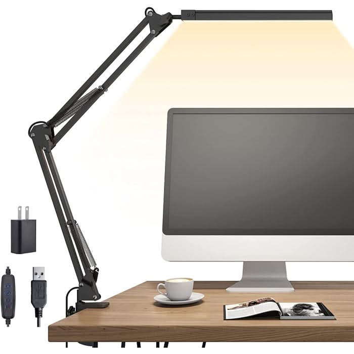 Bright Adjustable Clamp LED Desk Light - Halri