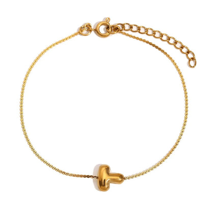 Tiny Alphabet Letter Charm Bracelet
