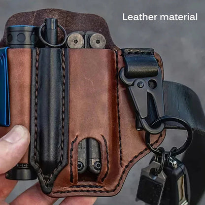 Practical Multifunctional Leather Belt Pouch