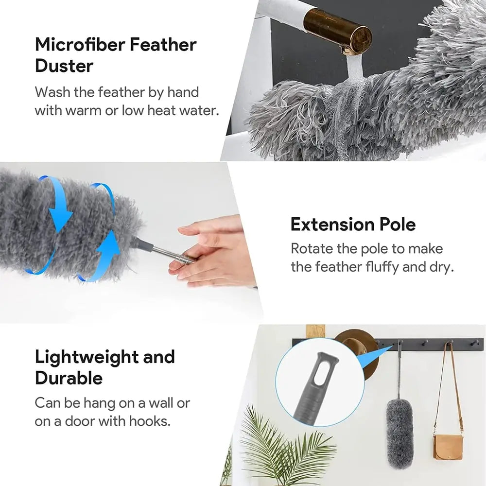 Extendable Long Handle Microfibre Duster