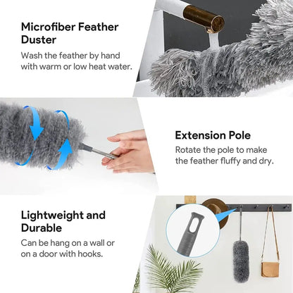 Extendable Long Handle Microfibre Duster