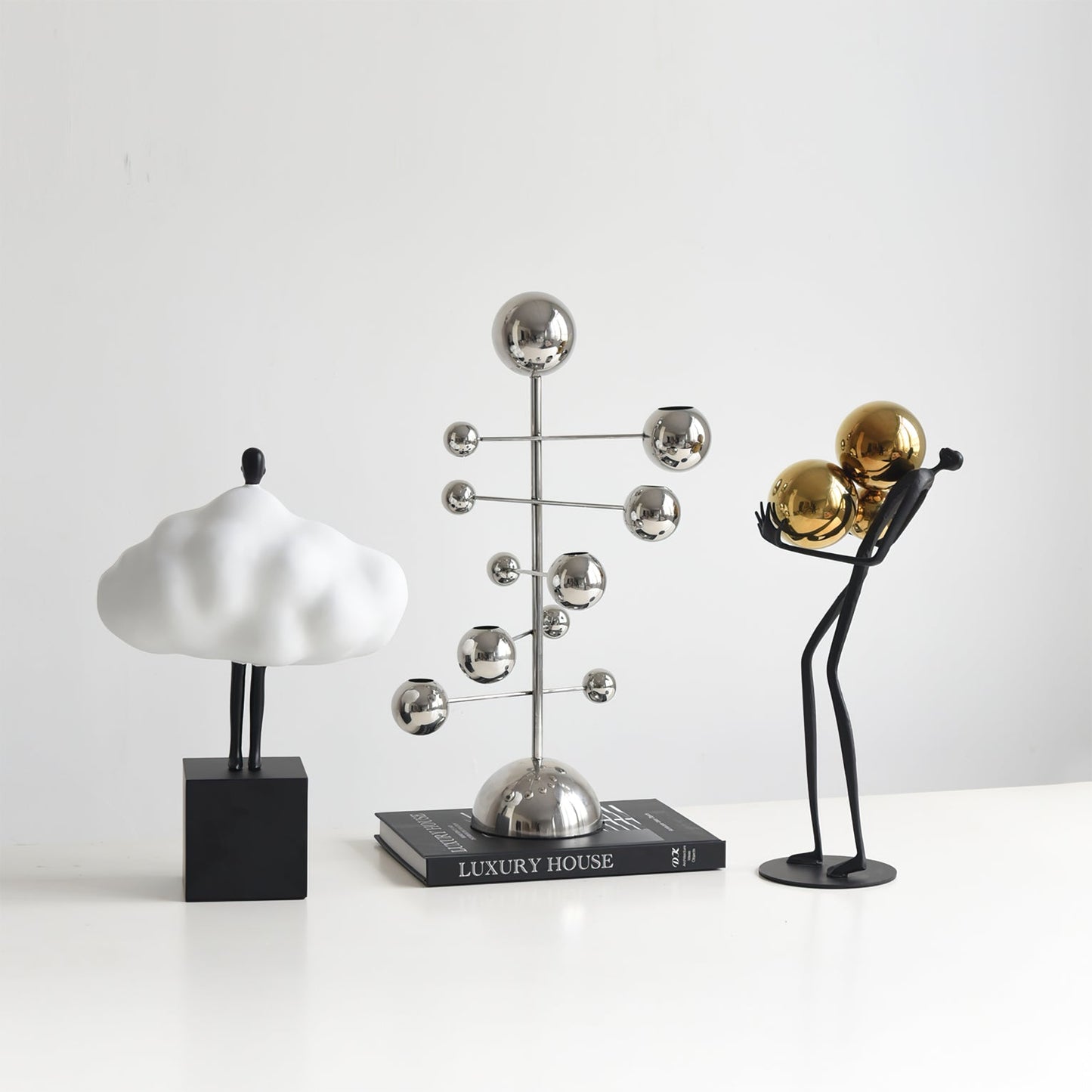Elegant Metal Candle Holder