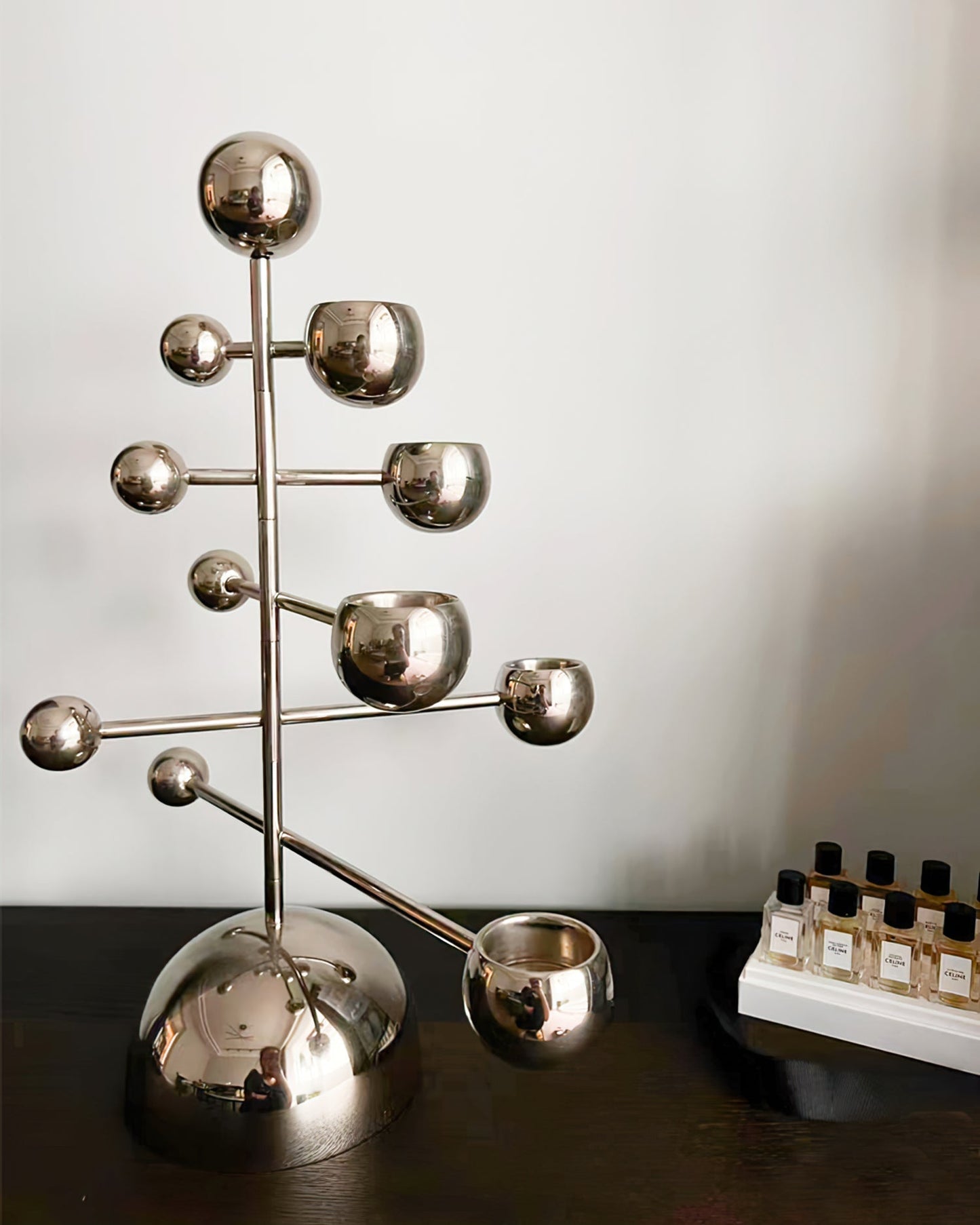 Elegant Metal Candle Holder