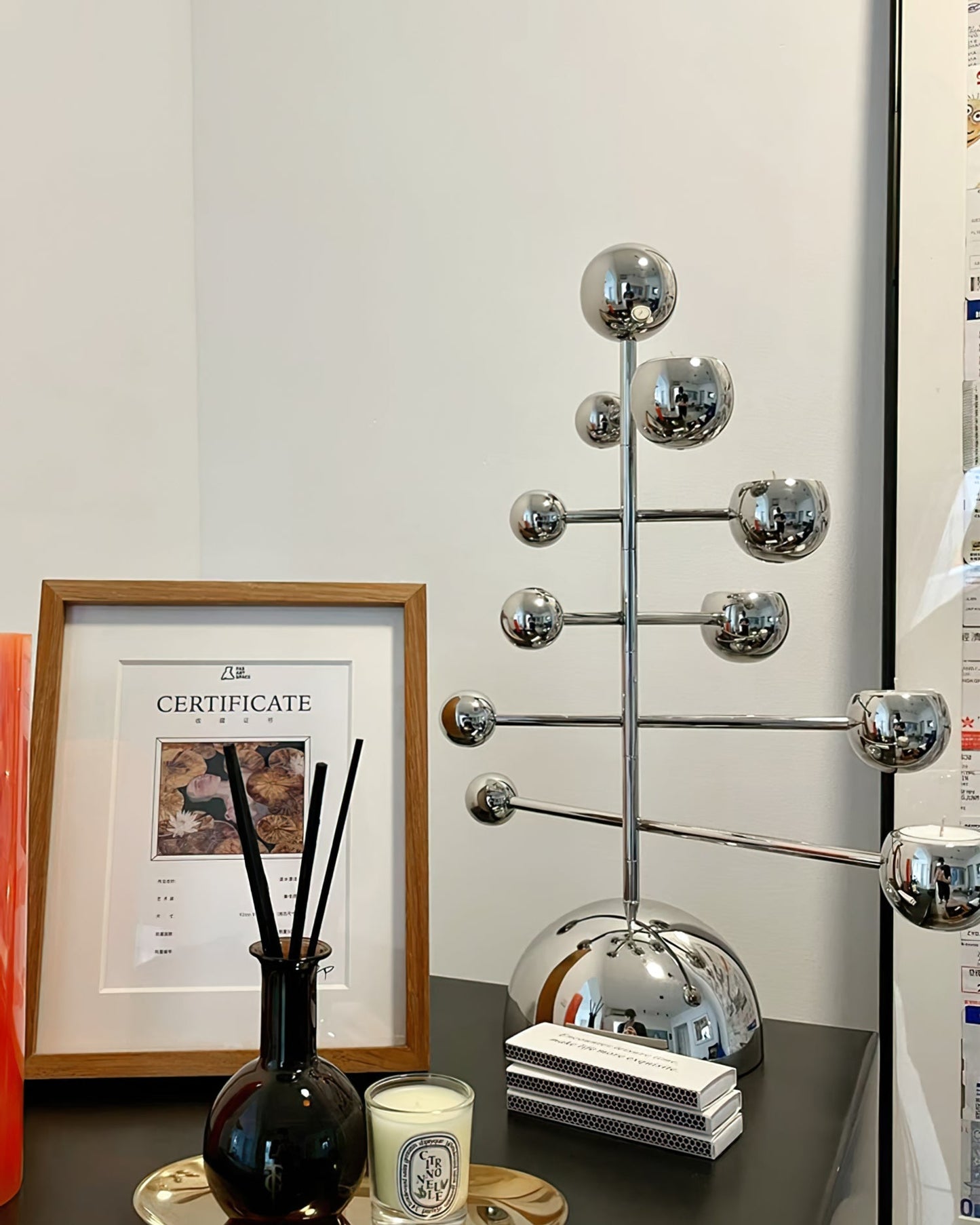 Elegant Metal Candle Holder