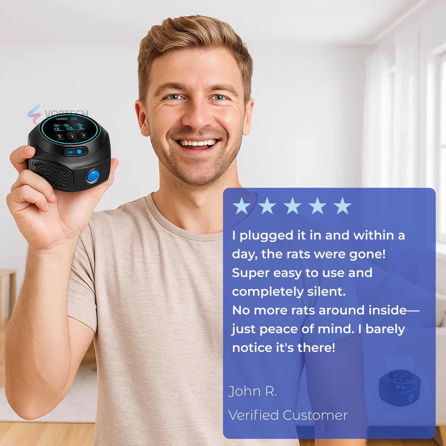 Effective Indoor Rodent Repeller with 4 Speakers