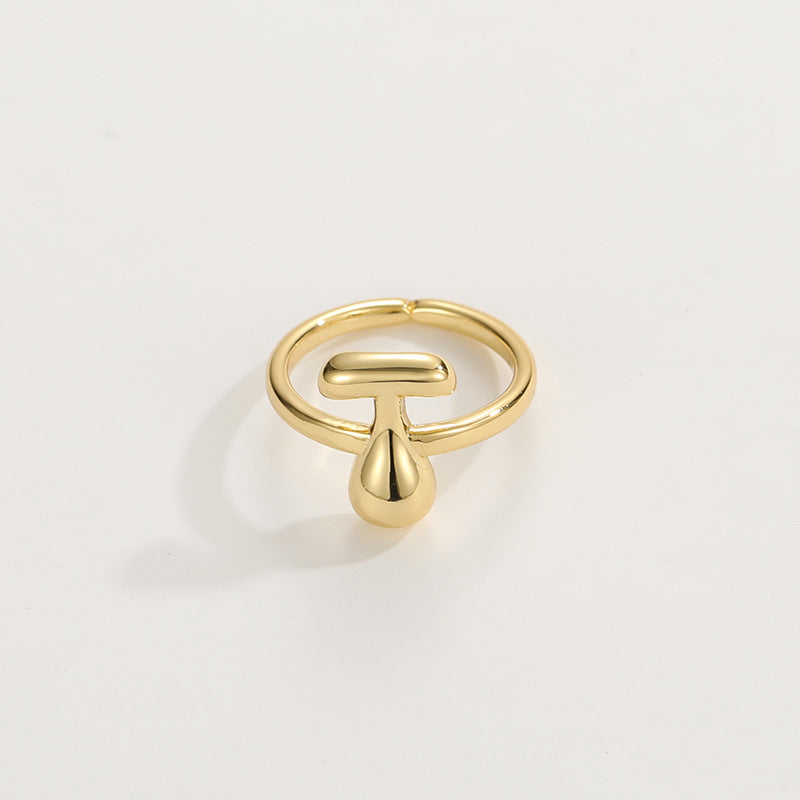 Personalized Fun Alphabet Initial Ring