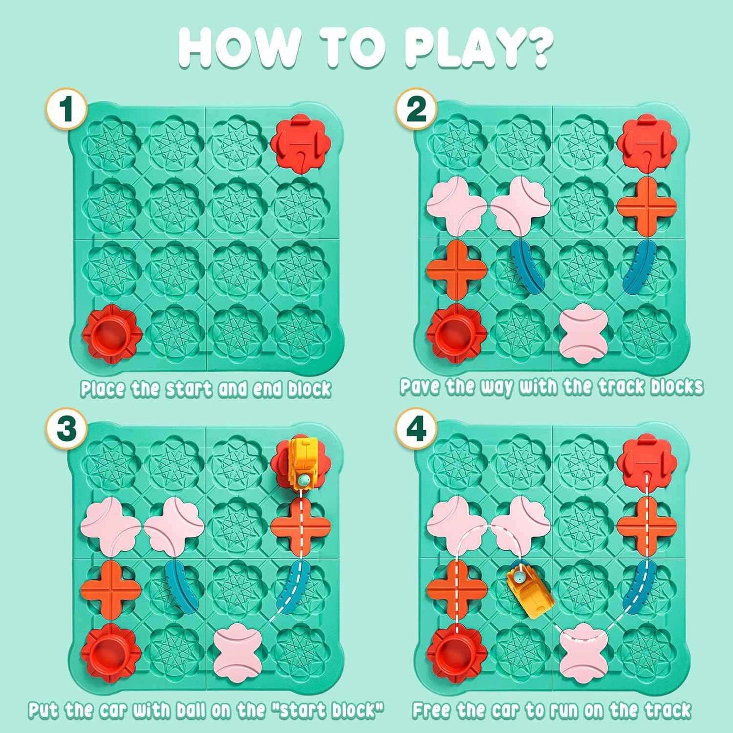 The Kids Logical Thinking Street Puzzle,  Many Difficulty Levels, Cute Design, Safe for Ages 3+