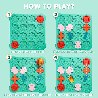 The Kids Logical Thinking Street Puzzle,  Many Difficulty Levels, Cute Design, Safe for Ages 3+