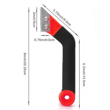 Tile Grout Removal Rake Tool with Included Blade, Hanging Hole, Safe Materials and Compact Portable Design