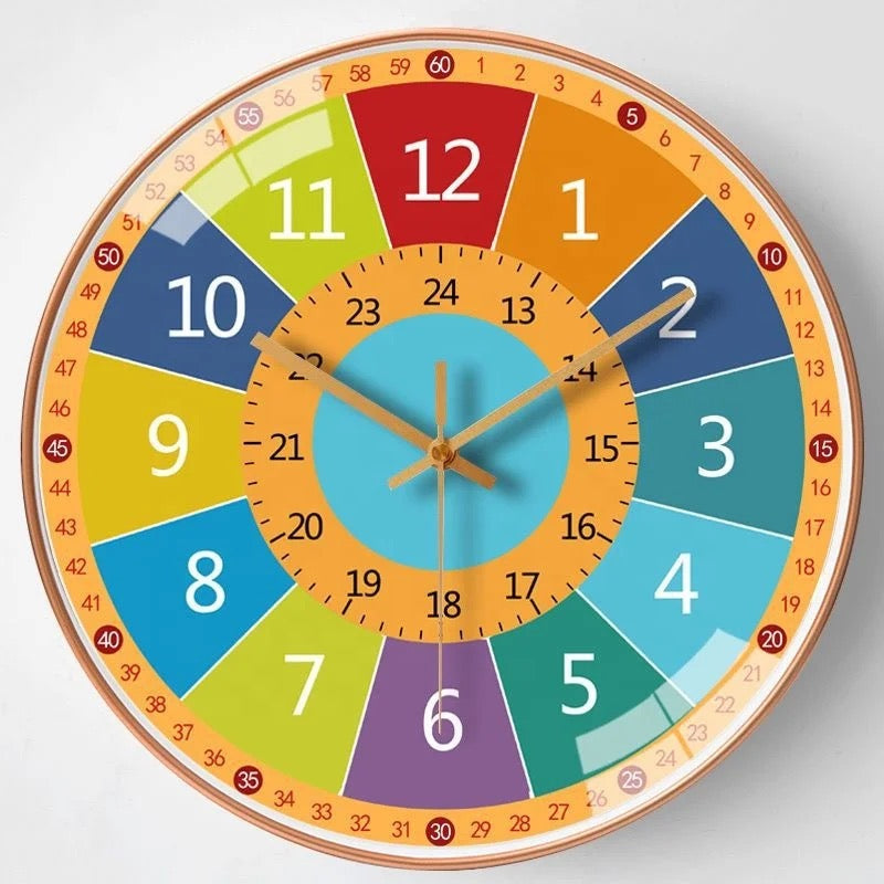 Fun Kids Wall Clock 20cm Easy Morning Helper - Halri