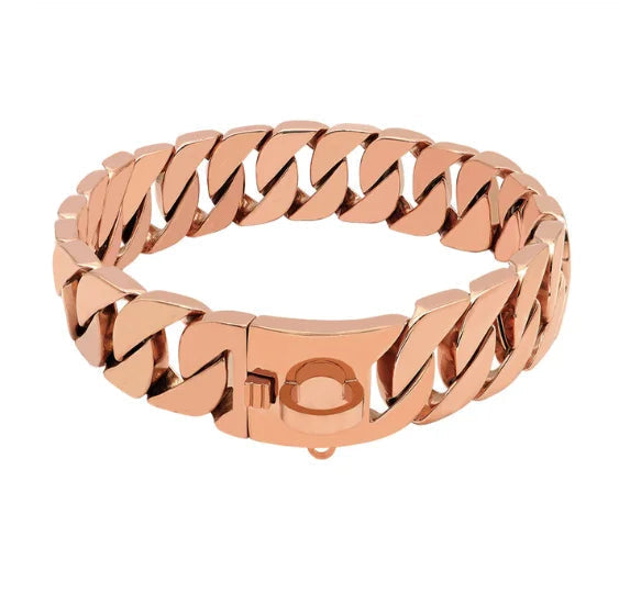 Durable Metal Dog Collar - Strong Steel Pet Collar