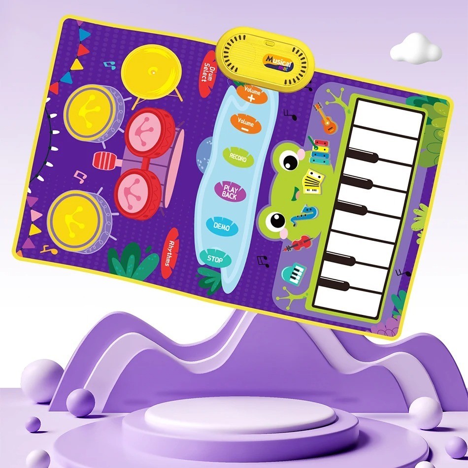 Fun Kids Musical Play Mat with Animal Sounds - Halri