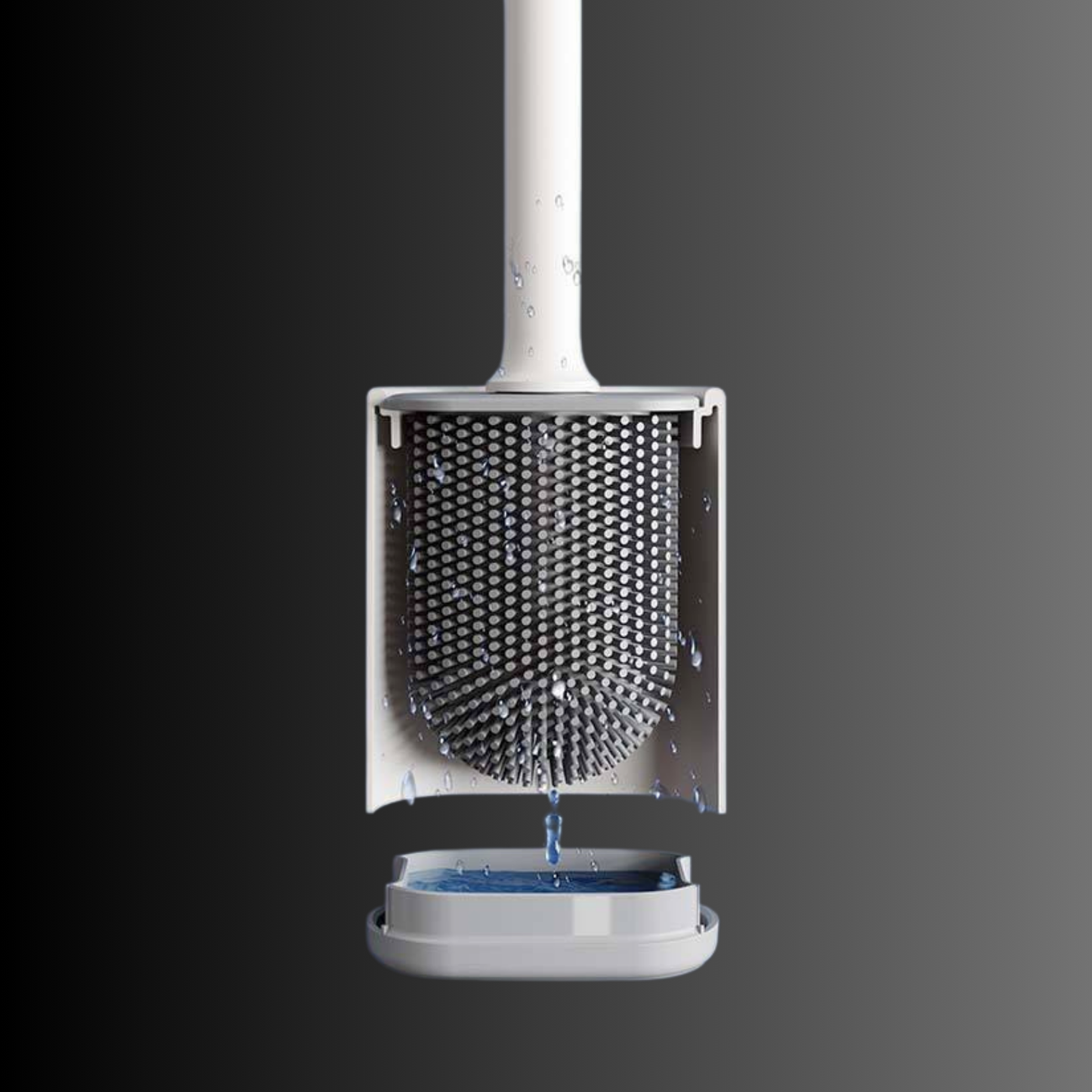 Toilet Brush with Ergonomic Handle and Durable Bristles – Compact Bathroom Cleaning Tool with Holder 5