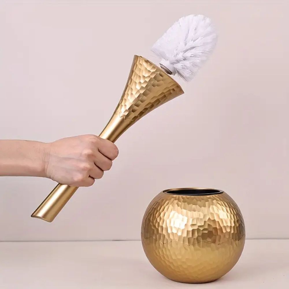 Compact Toilet Brush with Soft Grip Handle