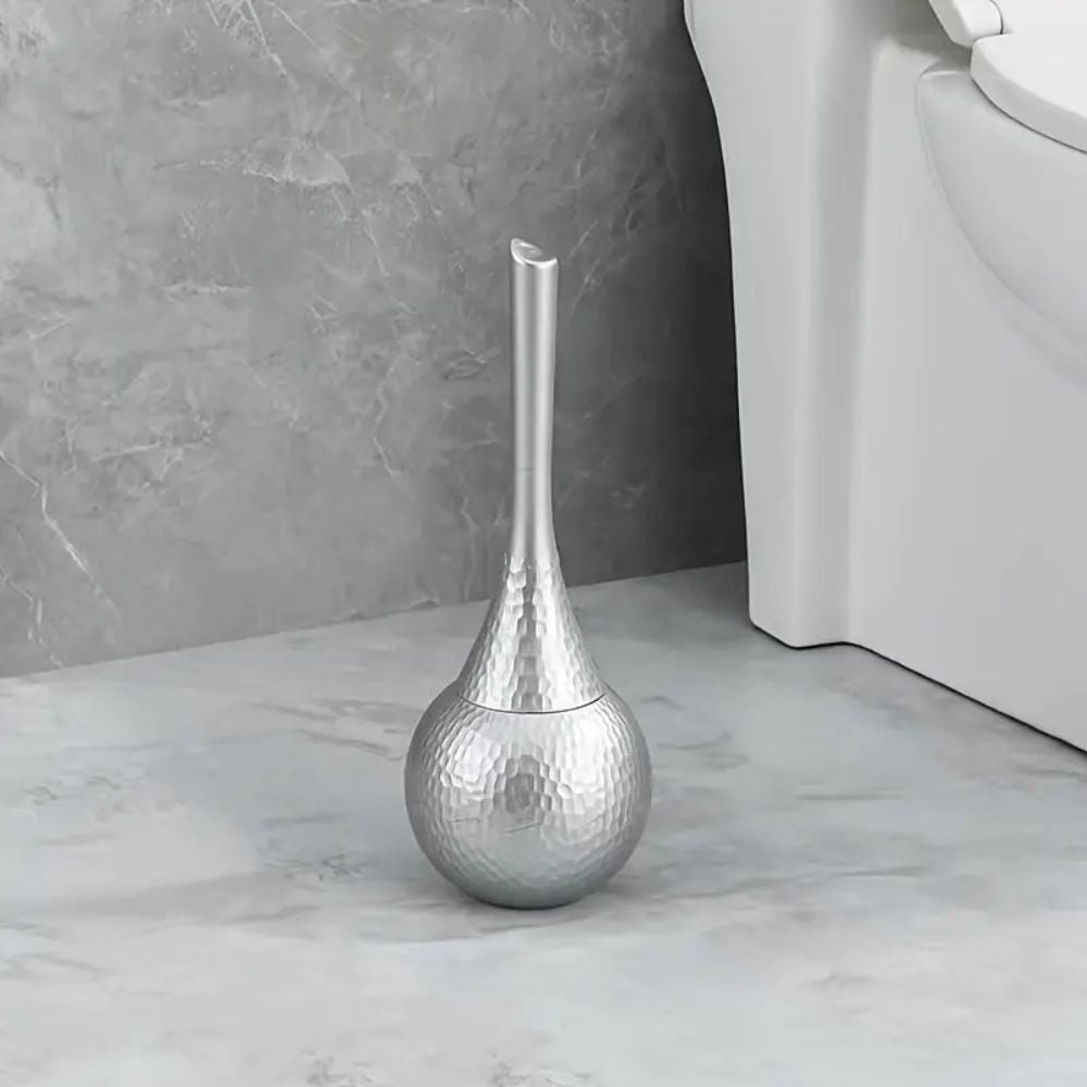 Compact Toilet Brush with Soft Grip Handle