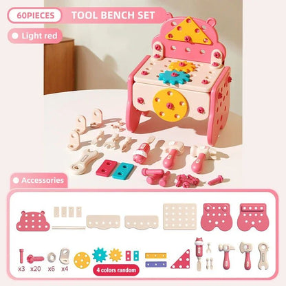 Fun 3-in-1 Kids Toolbox Playset