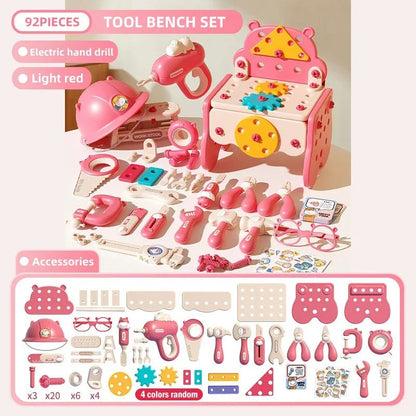 Fun 3-in-1 Kids Toolbox Playset