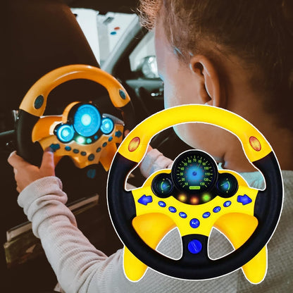 Fun Kids Steering Wheel Toy with Lights and Sounds - Halri