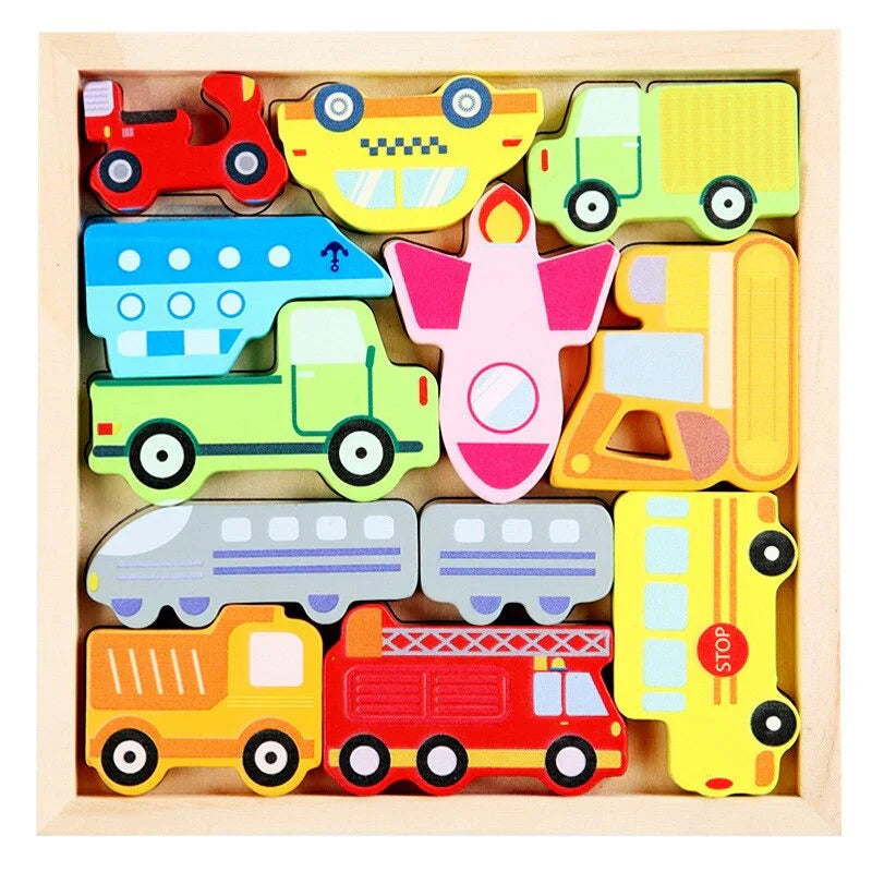 Challenging Wood Shape Sorting Puzzle