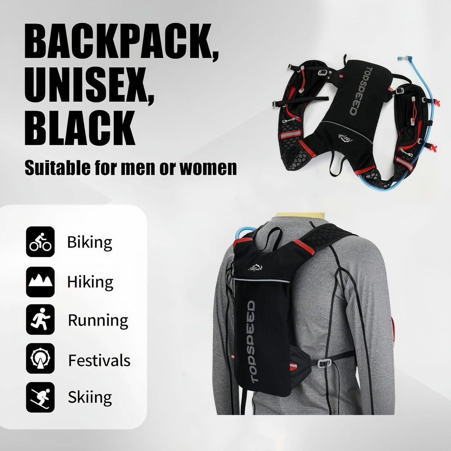 Trail Running Vest Camelbak - Ultra Lightweight Pack 5L, Running Hydration Backpack
