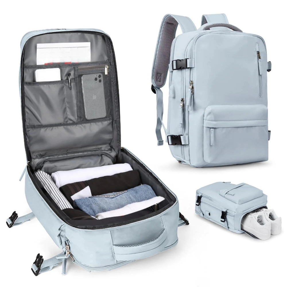 Spacious Travel Backpack with Multiple Pockets
