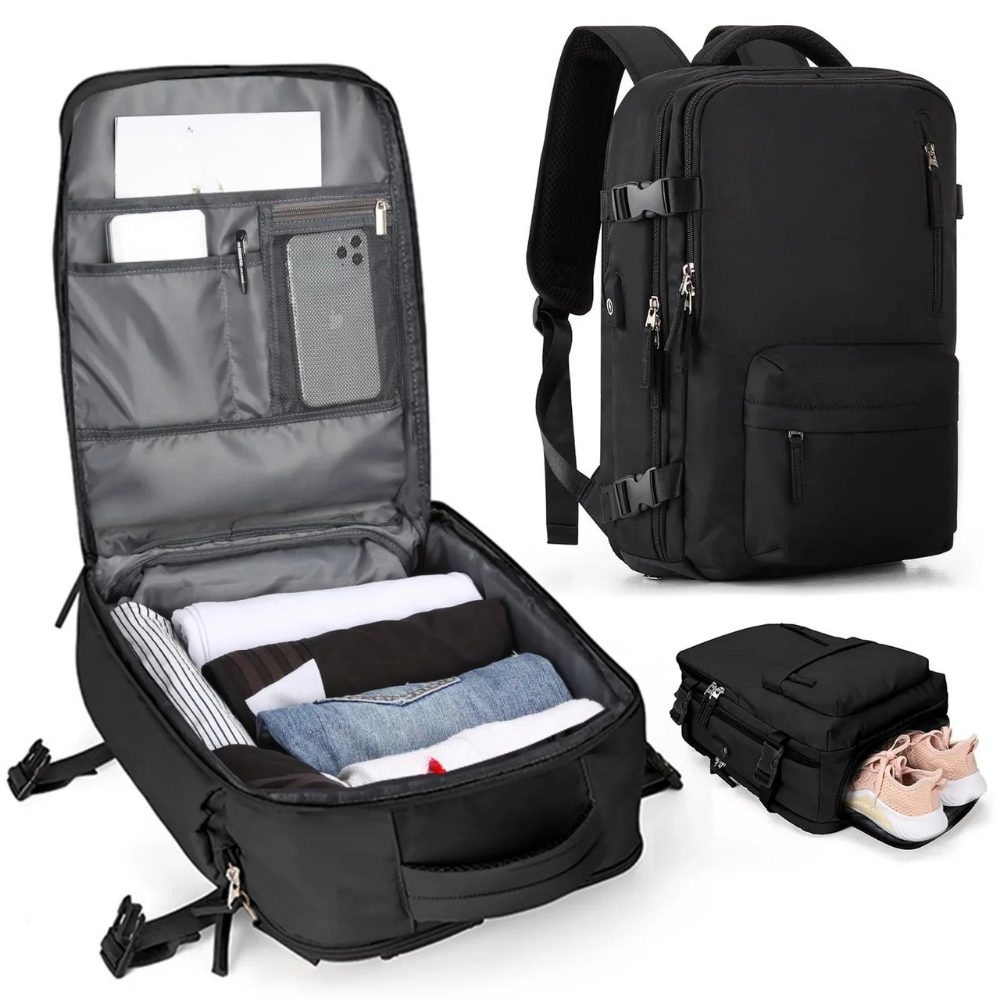 Spacious Travel Backpack with Multiple Pockets