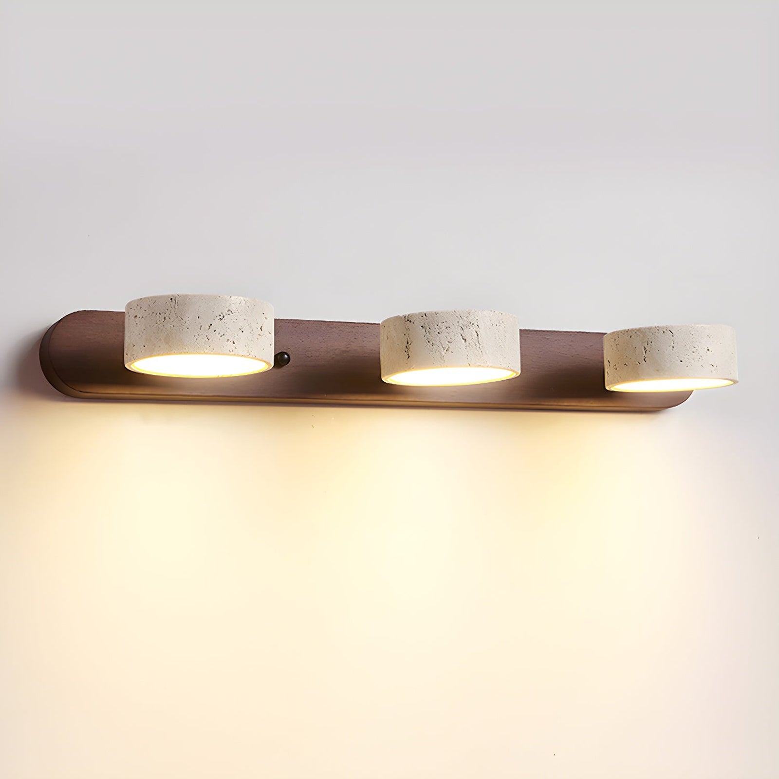 Travertine Wood Wall Light with Integrated LED – Elegant Indoor Wall Lamp for Living Room, Bedroom, and Hallway 10