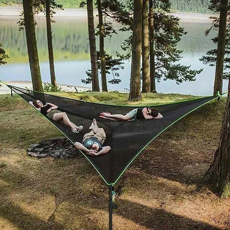 Portable Lightweight Hammock with Tree Straps and Carry Bag - Halri