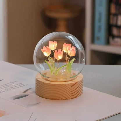 Beautiful Floral Desk Lamp