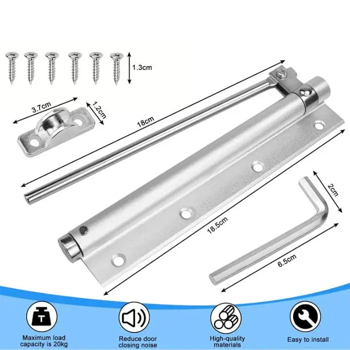 Silent Auto Stainless Steel Door Hinge Closer